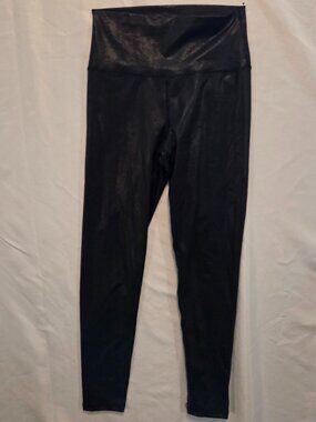 Aerie Chill. Play. Move. Faux Leather High-Waist Leggings | Size Medium